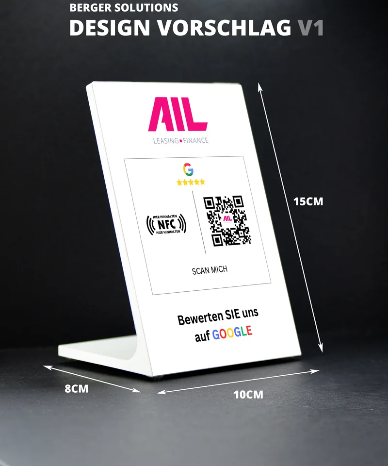 NFC Connect Review Stand für Google-Bewertungen